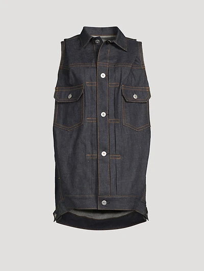 Oversized Denim Vest
