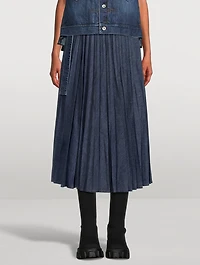 Denim Cami With Pleated Back