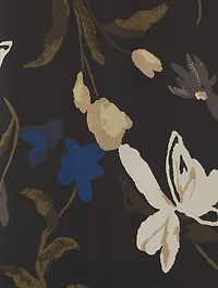Layered Midi Dress Floral Print