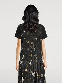 T-Shirt With Pleated Back