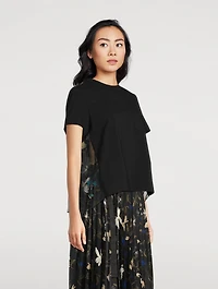T-Shirt With Pleated Back