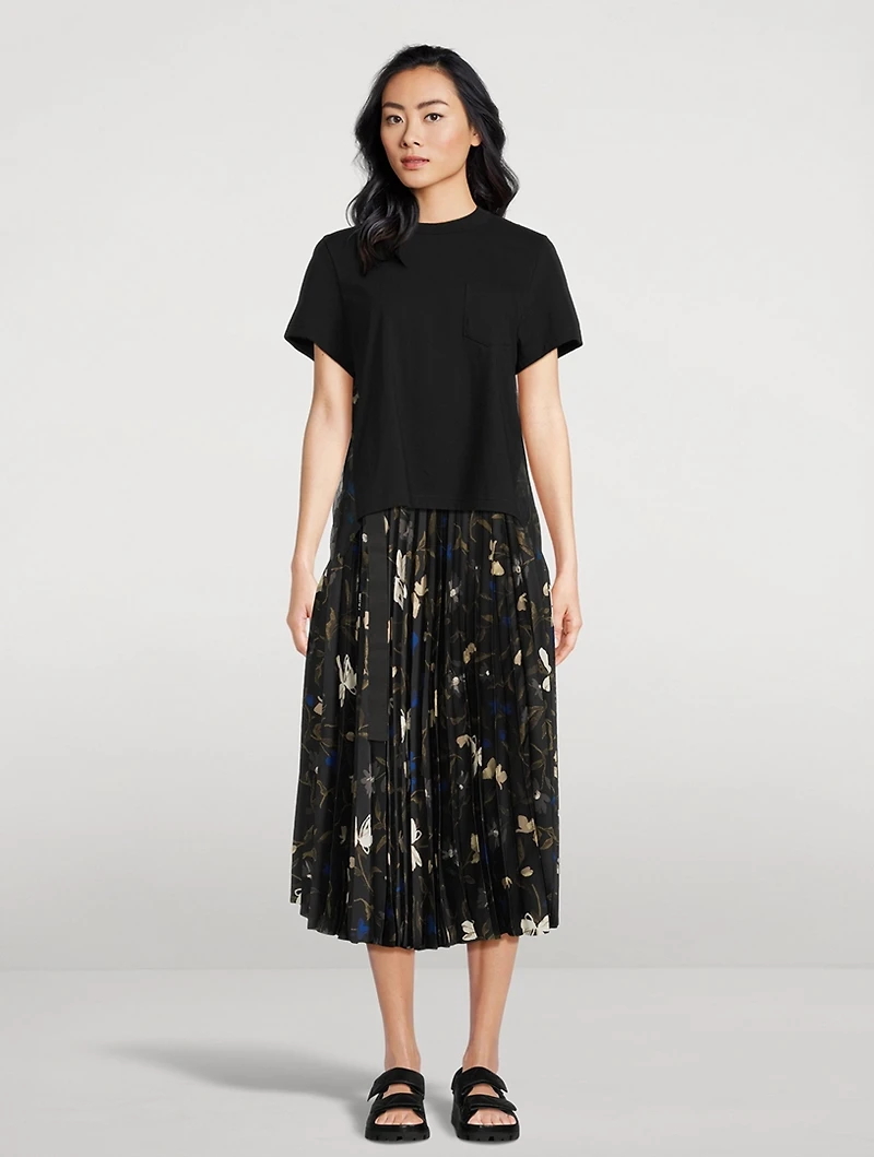 T-Shirt With Pleated Back