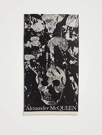 Flower Bloom Wool Skull Scarf
