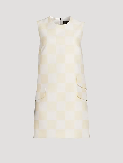 Duchesse Shift Dress Contrasto Print