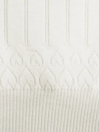 Pointelle Knit Sleeveless Top