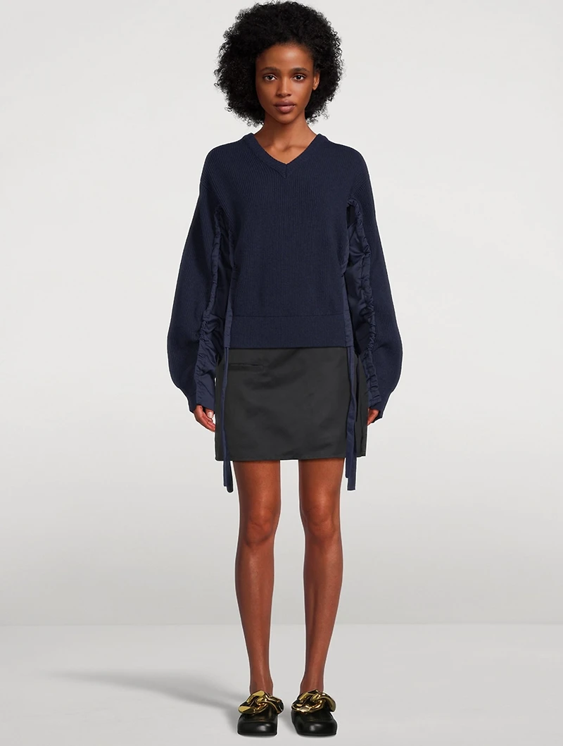 Ruched Sweater