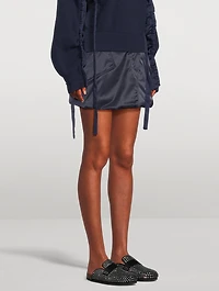 Wrap-Front Mini Skirt