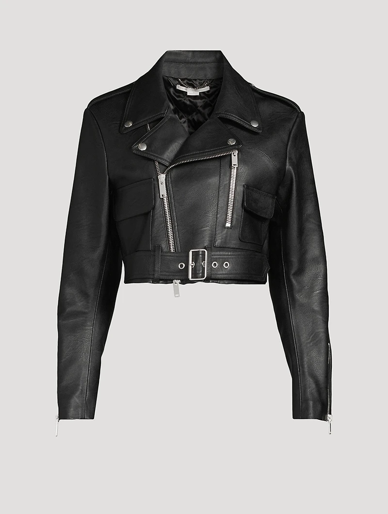 Cropped Biker Jacket
