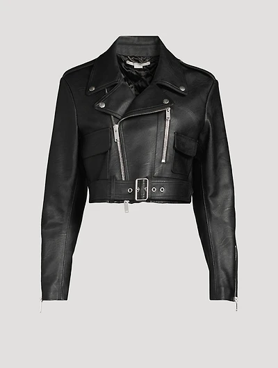 Cropped Biker Jacket