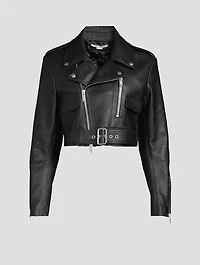 Cropped Biker Jacket