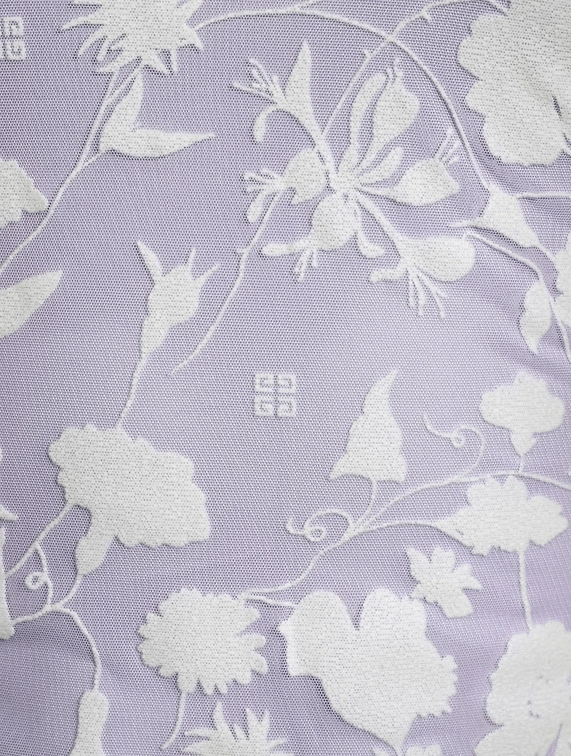 Tulle Floral Jacquard Dress