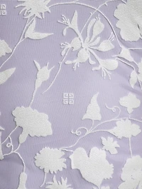 Tulle Floral Jacquard Dress