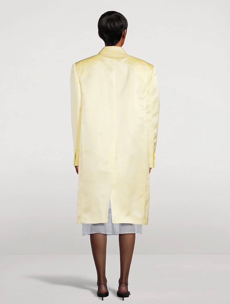 Silk Satin Duchess Coat