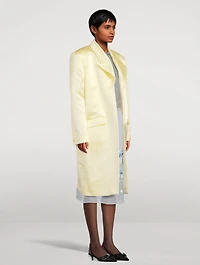 Silk Satin Duchess Coat