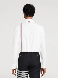Cotton Shirt With Tricolour Stripe