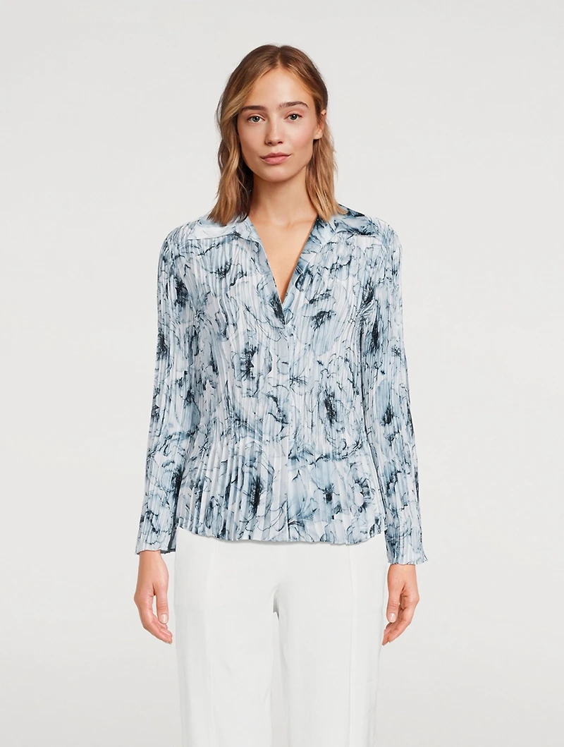 Washed Lily Pleated Shirt