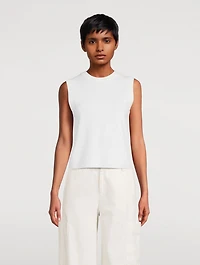 Wool-Blend Sleeveless Top