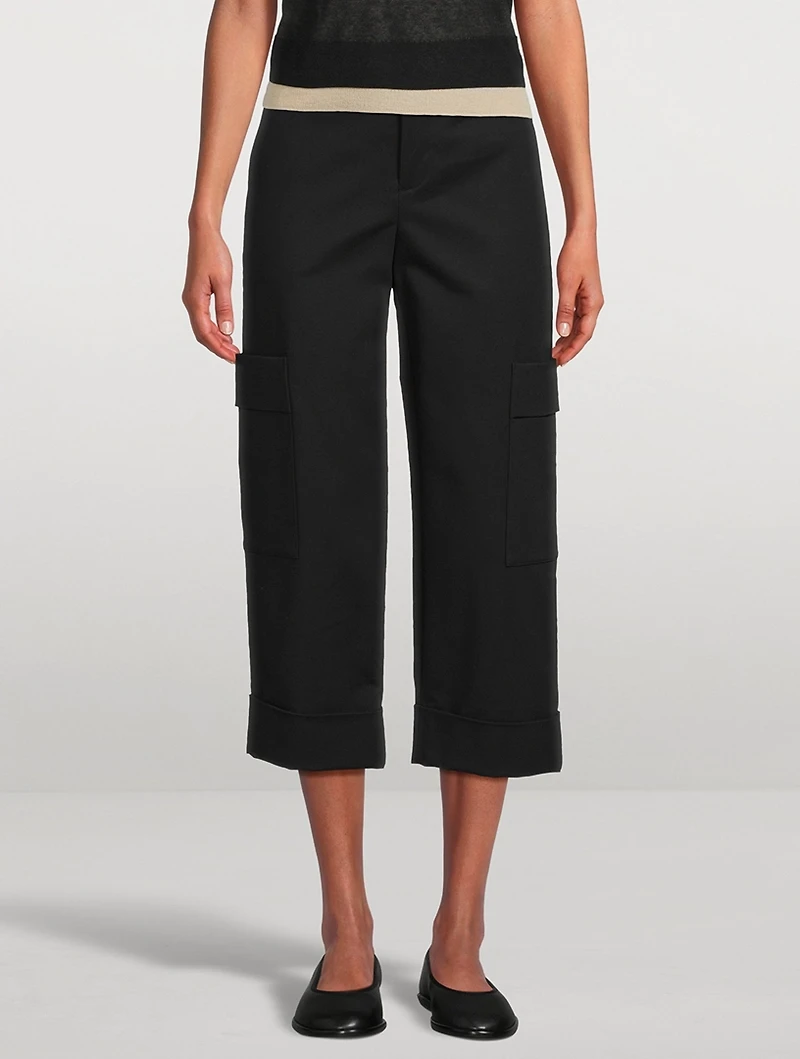 Cropped Utility Trousers
