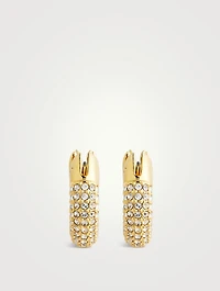 Dextera Pavé Crystal Hoop Earrings