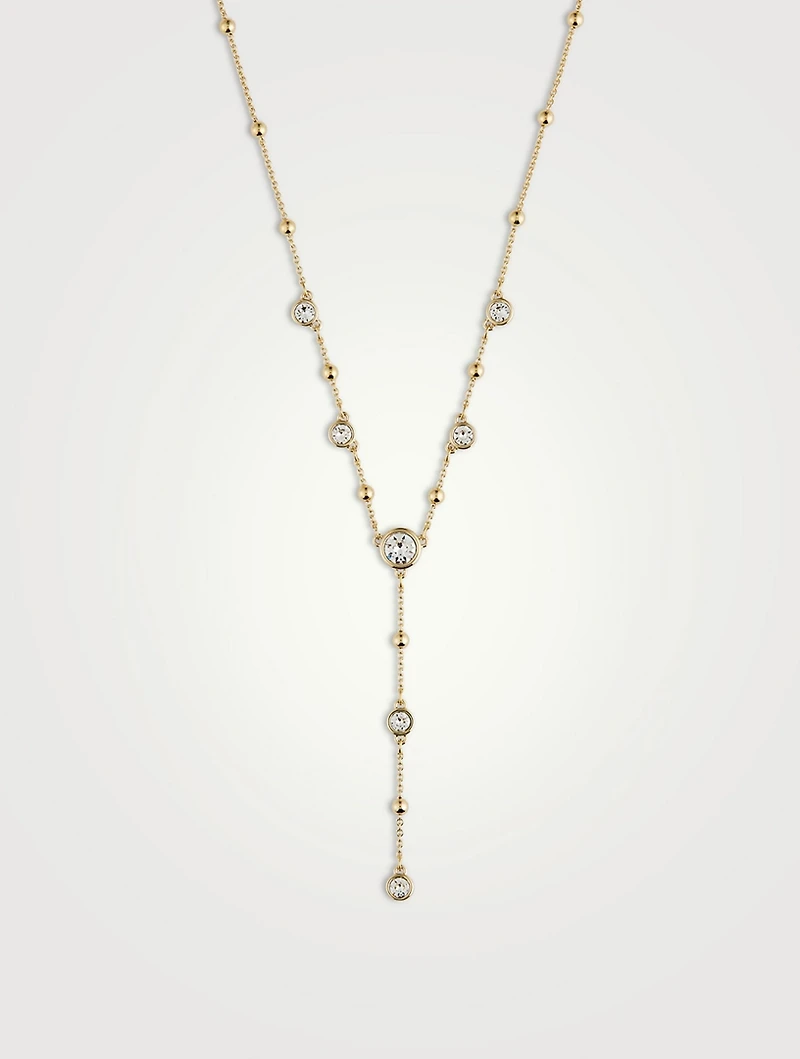 Imber Crystal Lariat Necklace