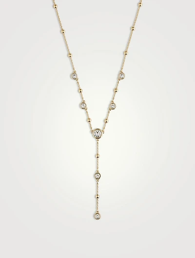 Imber Crystal Lariat Necklace
