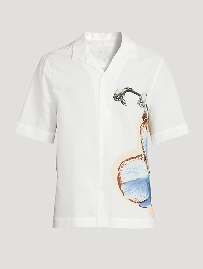 Short-Sleeve Shirt With Flower