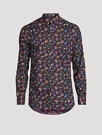 Cotton Tailored Shirt Floral Print