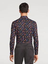 Cotton Tailored Shirt Floral Print