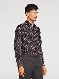 Cotton Tailored Shirt Floral Print