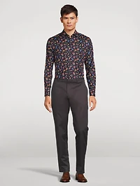 Cotton Tailored Shirt Floral Print