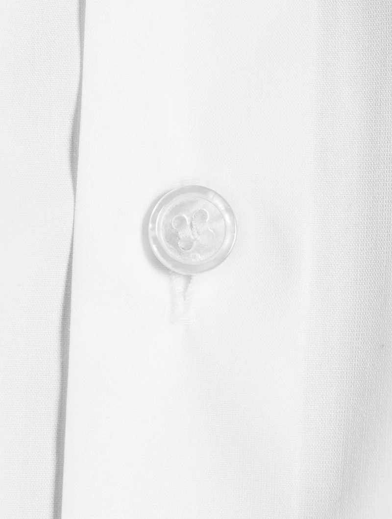 Poplin Shirt With Pleated Back