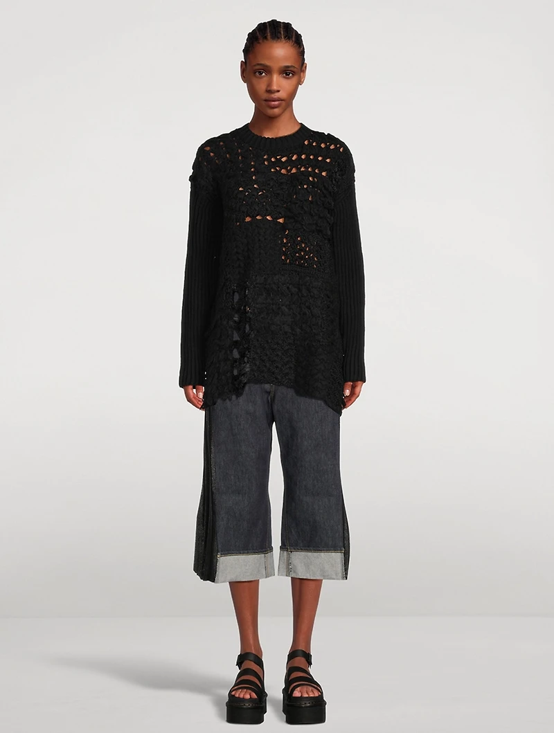 Junya Watanabe x Levi's Straight-Leg Cropped Jeans With Pleated Sides