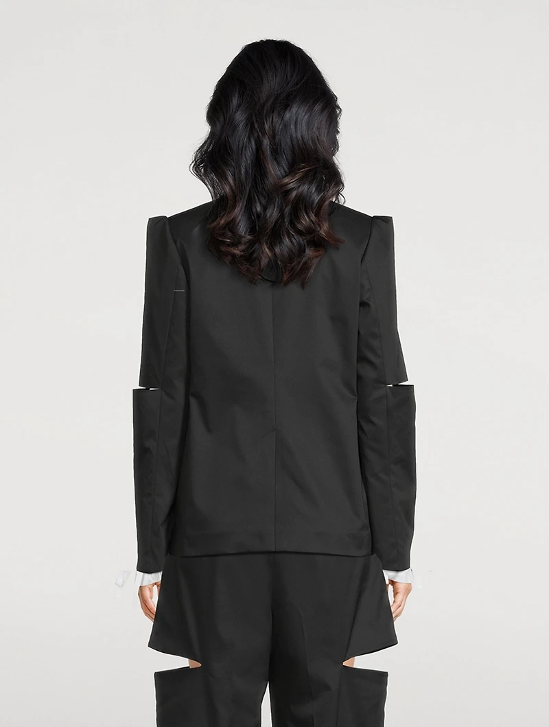 Cut-Out Blazer