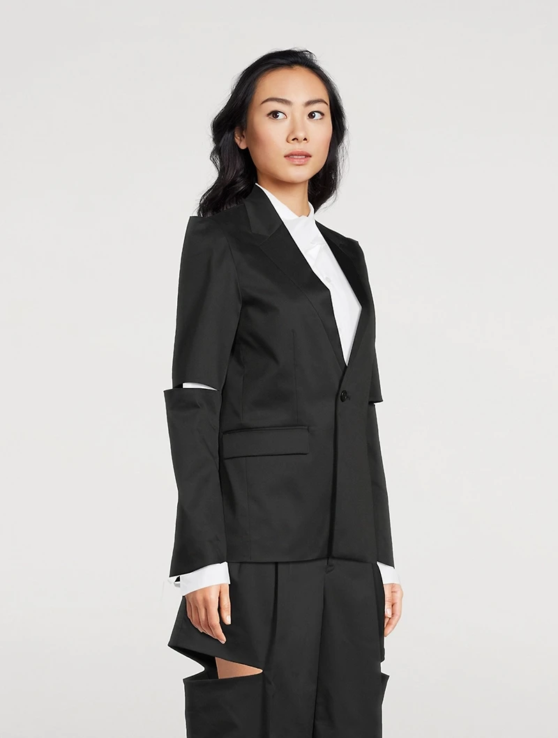 Cut-Out Blazer