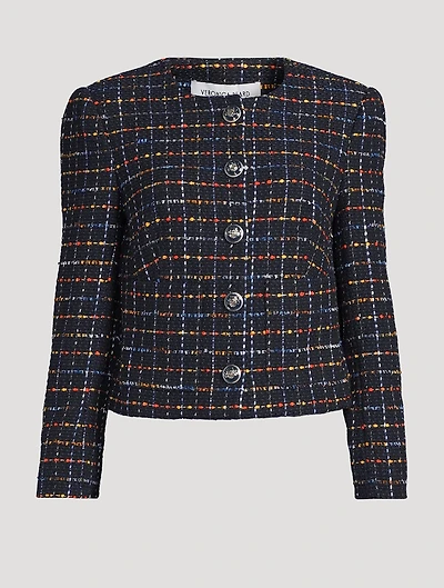 Nathan Cropped Tweed Jacket