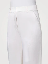 Florine Satin Straight-Leg Trousers
