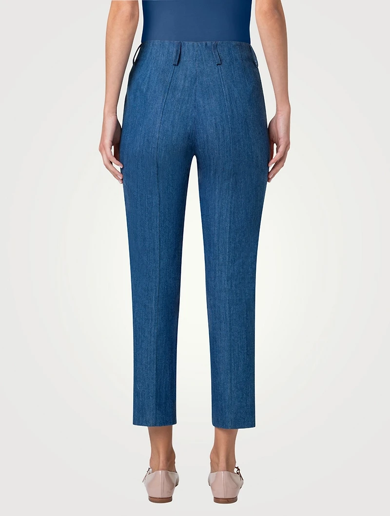 Connor Stretch-Denim Slim Trousers