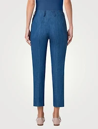 Connor Stretch-Denim Slim Trousers