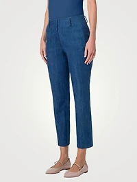 Connor Stretch-Denim Slim Trousers