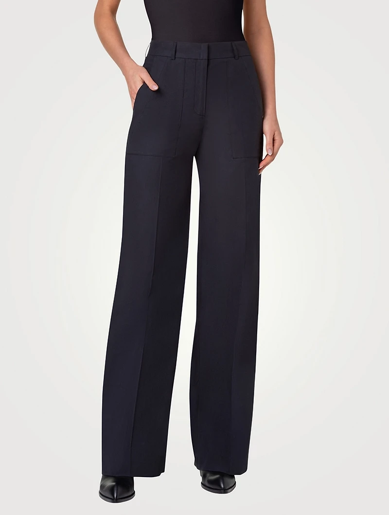 Melin Wool Wide-Leg Trousers