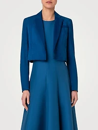 Gian Cropped Suede Blazer