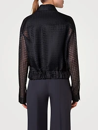 Wanda Windowpane Organza Jacket
