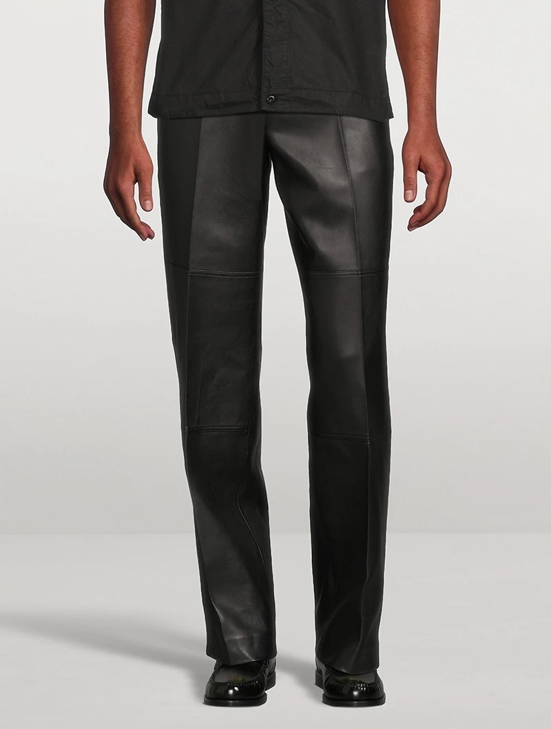 Leather Carpenter Pants