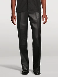 Leather Carpenter Pants