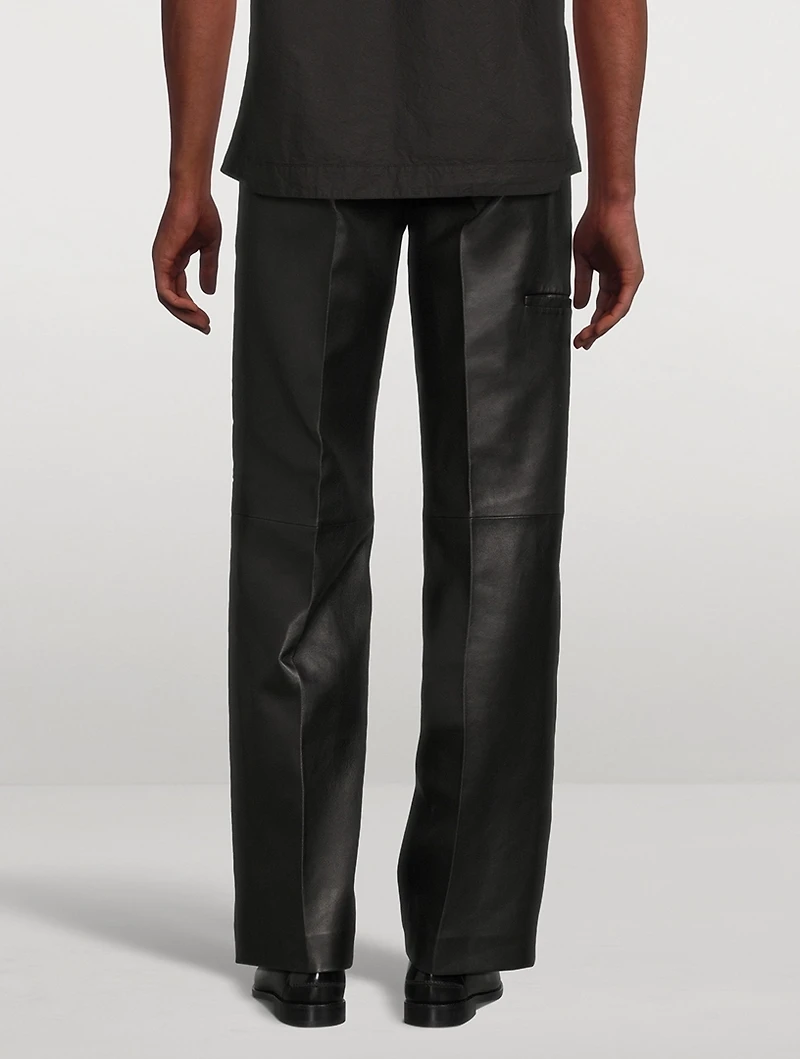 Leather Carpenter Pants