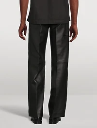Leather Carpenter Pants