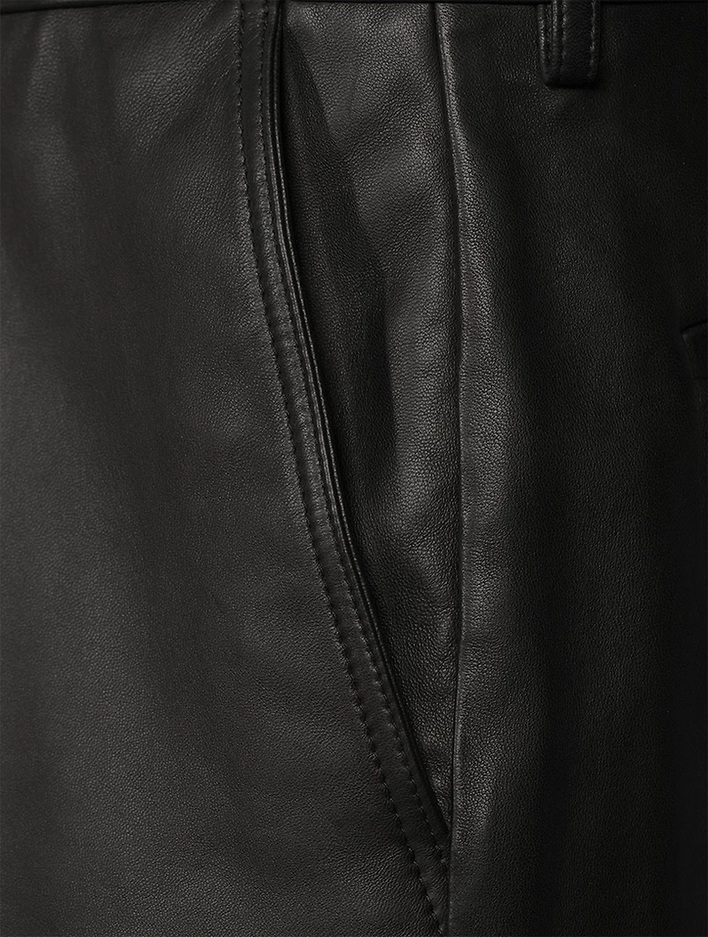 Leather Carpenter Pants
