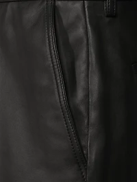 Leather Carpenter Pants