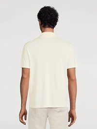 Wool And Silk Fine Gauge Polo Shirt