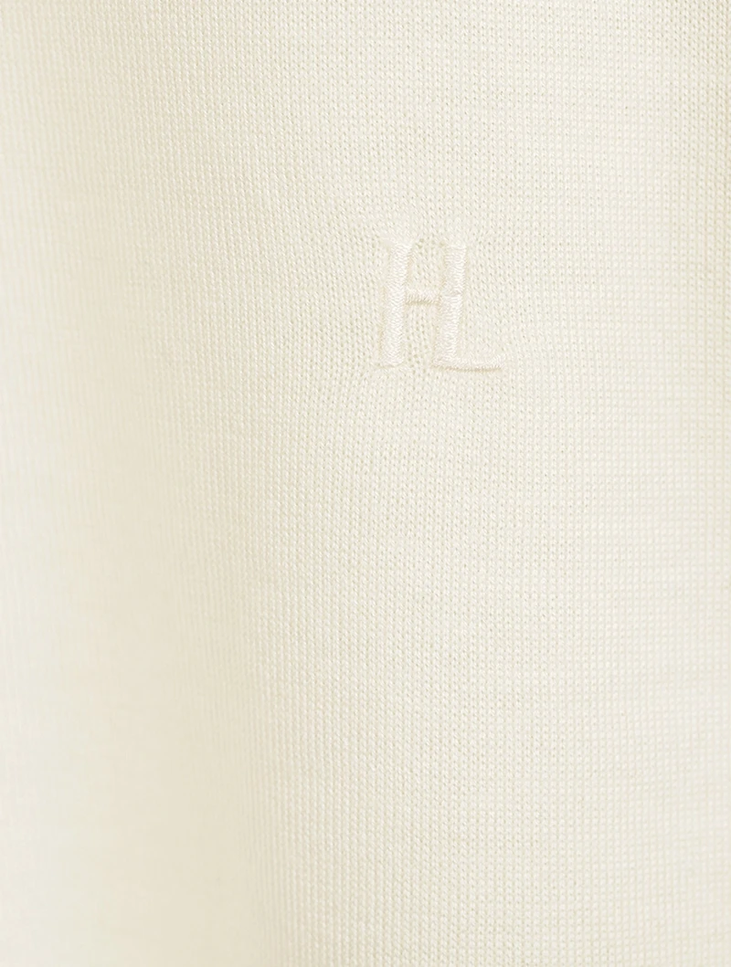 Wool And Silk Fine Gauge Polo Shirt